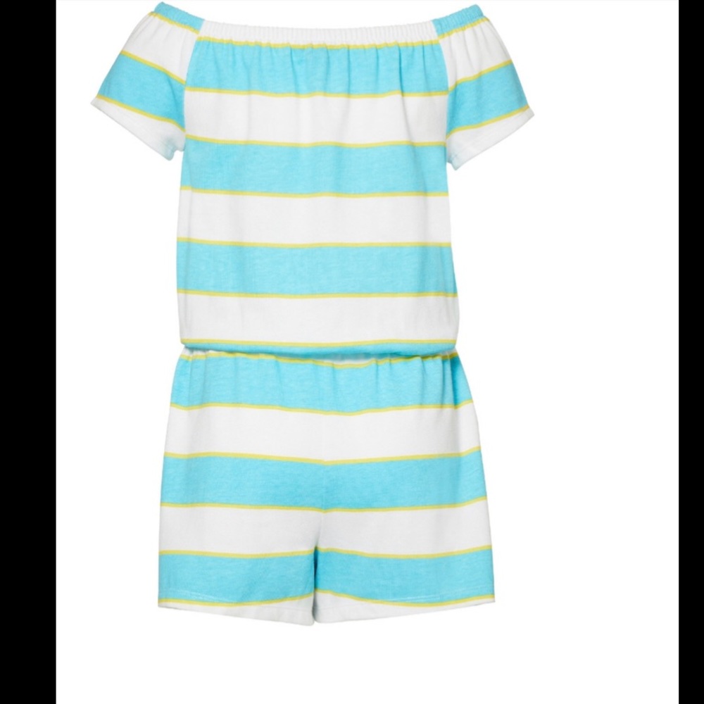 TOMMY HILFIGER BIG GIRL -OF THE SHOULDER ROMPER